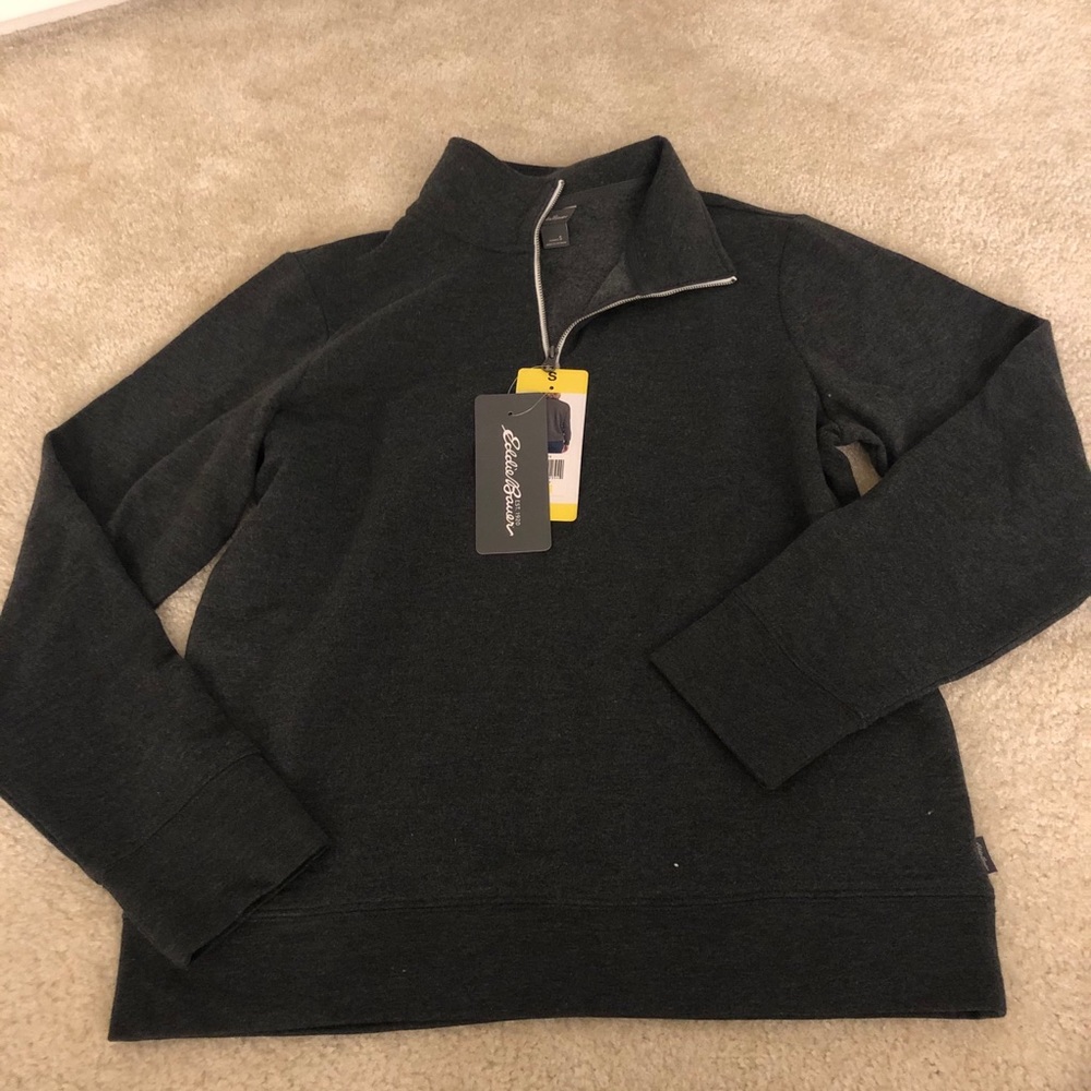 NWT Eddie Bauer quarter zip sweater